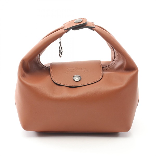 Longchamp Le Pliage Extra XS Top Handle Handbag leather Brown NEW Women