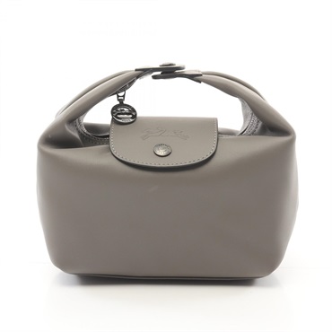 Longchamp Le Pliage Extra XS Top Handle Handbag 10291987P55 leather Gray NEW
