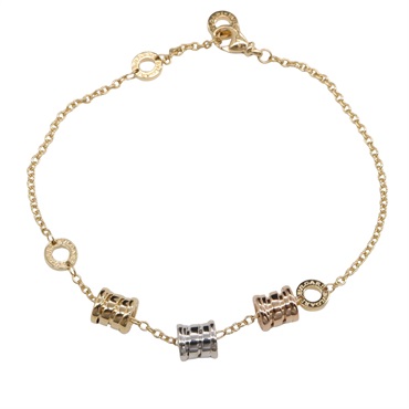 BVLGARI B-zero1 Element Bracelet 18KYG Yellow 18KWG White Three Gold Used unisex