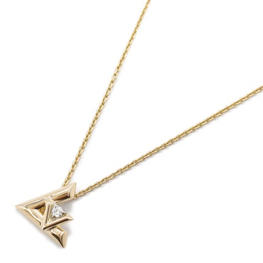 LOUIS VUITTON LV Volt One Necklace 1P Diamond 18KPG Pink Rose Gold Used Pendant