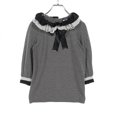 CHANEL T-shirt tops  P34294K00963 cotton Nylon Black White Used Women size 34