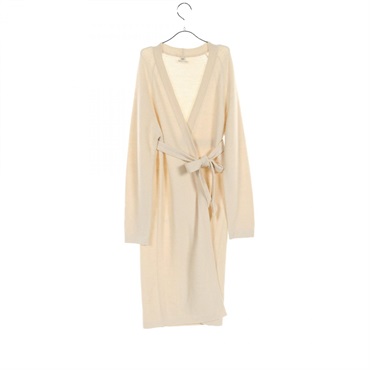 HERMES knitwear cardigan coat alpaca Beige Used Women size 42