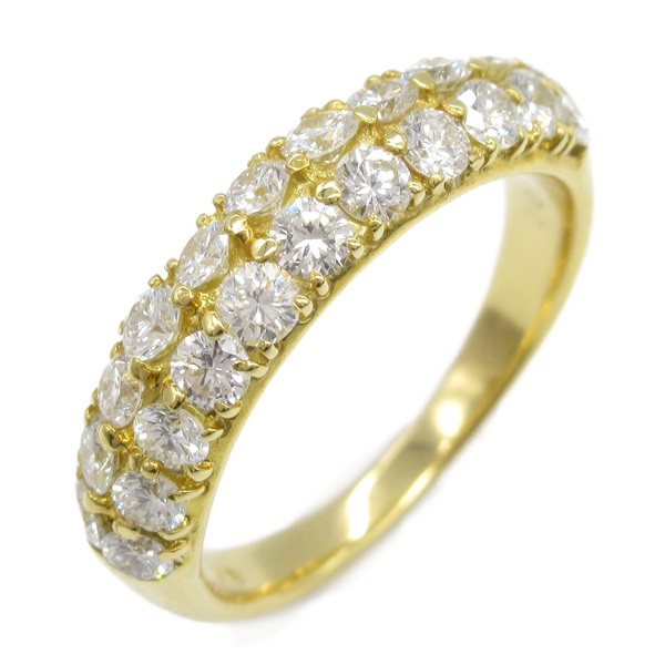 JEWELRY Diamond Ring 18KYG Yellow Gold Used Women US size 5.75