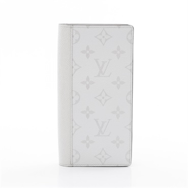 LOUIS VUITTON Portefeuille Brazza NM wallet M30889 Taigarama leather White Used