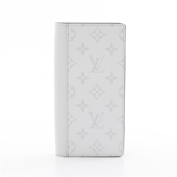 LOUIS VUITTON Portefeuille Brazza NM wallet M30889 Taigarama leather White Used