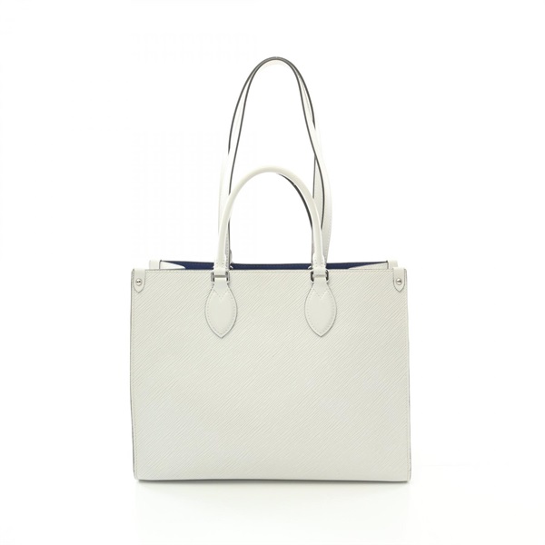 LOUIS VUITTON On the Go MM 2way Tote Bag M56081 Epi leather White Blanc Used LV