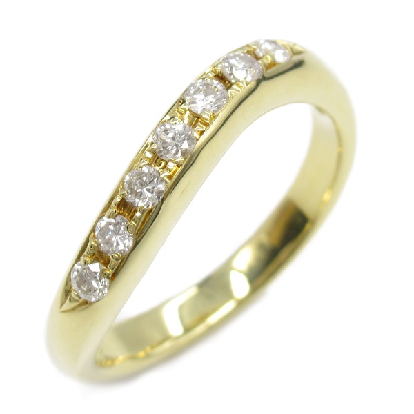 JEWELRY Diamond Ring 18KYG Yellow Gold Used women US size 5.75