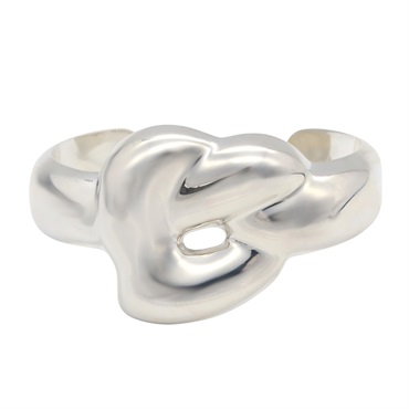 TIFFANY＆CO Wide Knot Bone Cuff Bracelet Silver925 Used Women