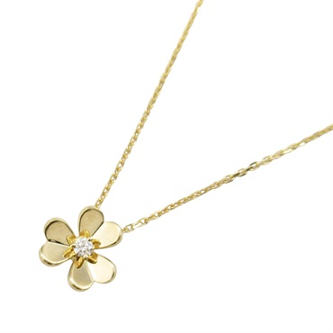 Van Cleef & Arpels Frivole Diamond Necklace 18KYG Yellow Gold used women pendant