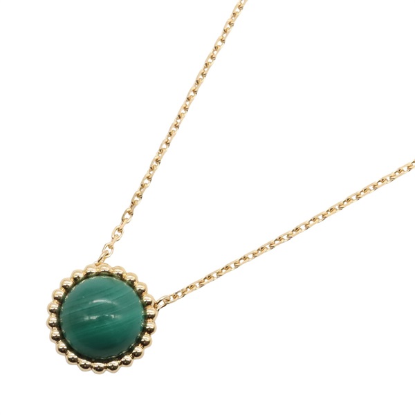 Van Cleef & Arpels Perlée Couleurs Necklace Malachite 18KYG Yellow Gold Used