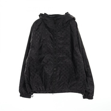 LOUIS VUITTON Monogram reversible wind breaker Blouson #52 RM241Q MO6 HLB46W BK