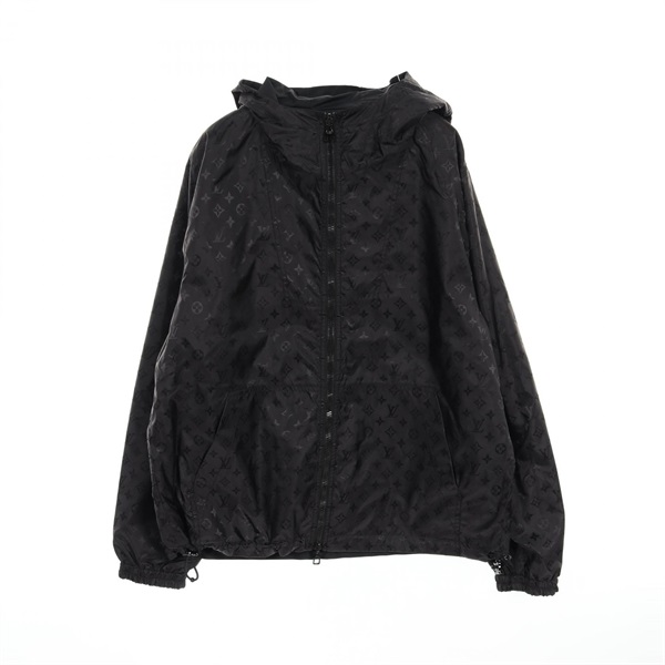 LOUIS VUITTON Monogram reversible wind breaker Blouson #52 RM241Q MO6 HLB46W BK
