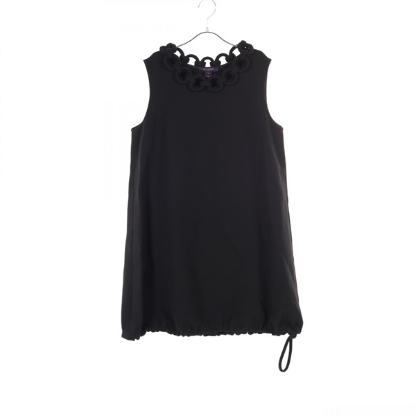 LOUIS VUITTON Dress RW221A UVF FMDR55 wool Black Used Women size 40