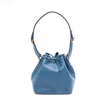 LOUIS VUITTON Petit Noe Shoulder Bag M44105 Epi leather Toledo Blue Used Women