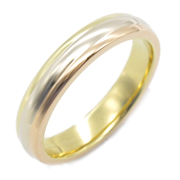 CARTIER Vendome Ring 18KYG 18KPG 18KWG Three Gold Used Unisex US size 6.75 #54