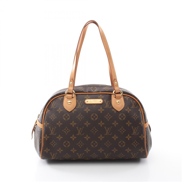 LOUIS VUITTON Montorgueil PM Shoulder Bag M95565 Monogram canvas Brown Used LV