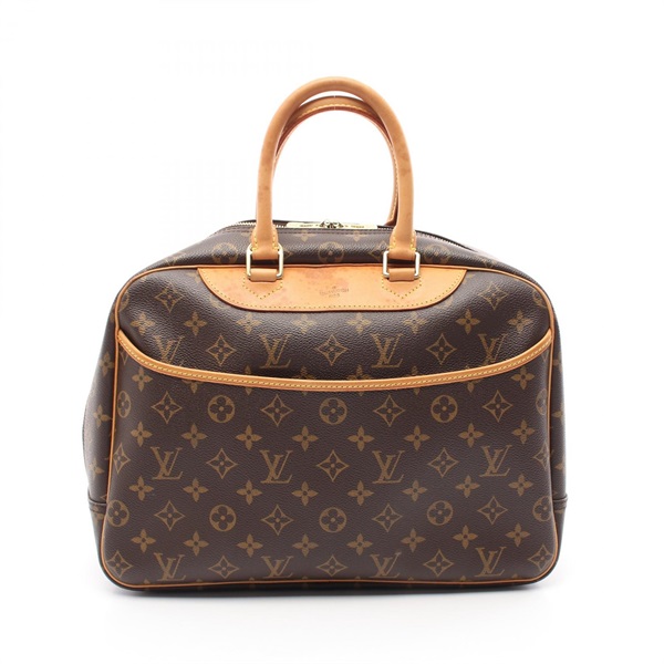 LOUIS VUITTON Deauville Bowling Vanity Hand bag M47270 Monogram leather Brown LV