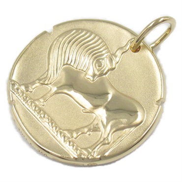 Van Cleef & Arpels Zodiac Medal Pendant top 18KYG Yellow Gold Used women