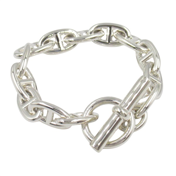 HERMES Chaine d'Ancre Bracelet GM 13 frames Silver925 Used unisex