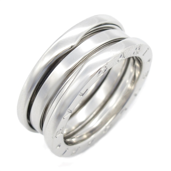 BVLGARI B-zero1 ring 3 bands 18KWG White Gold Used Unisex US size 6.75 #53