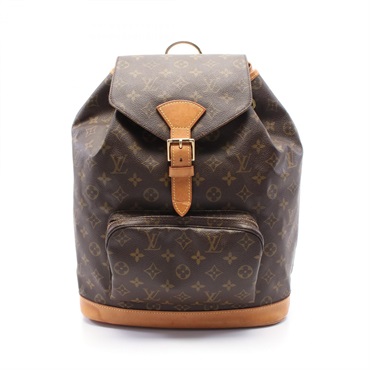 LOUIS VUITTON MontsourisGM Monogram Rucksack Backpack M51135 PVC Used Women