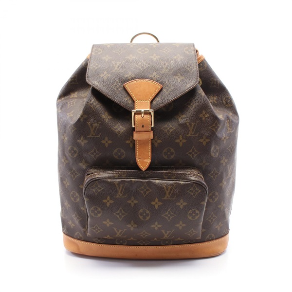 LOUIS VUITTON MontsourisGM Monogram Rucksack Backpack M51135 PVC Used Women