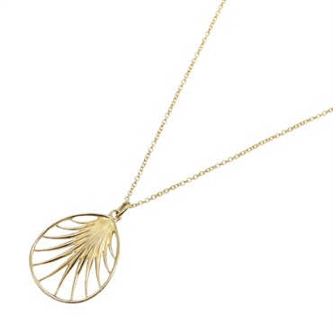 TIFFANY＆CO Villa Paloma Palm Necklace Pendant 18KYG Yellow Gold Used women