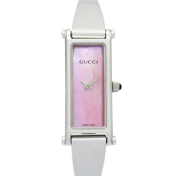 GUCCI Bangle watch Wrist Watch 1500L Quartz Stainless Steel Used Women