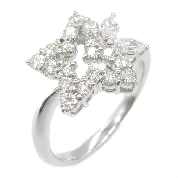 JEWELRY Diamond Ring Pt900 Platinum Used women US size 6