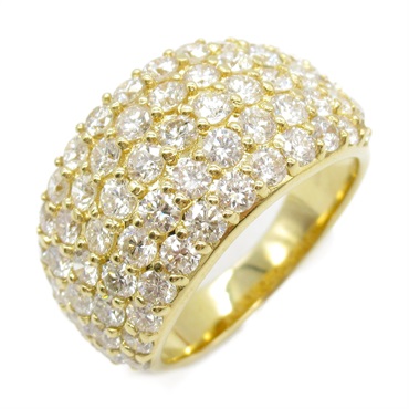 JEWELRY Diamond Ring 18KYG Yellow Gold Used women US size 5.75