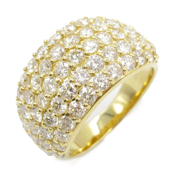JEWELRY Diamond Ring 18KYG Yellow Gold Used women US size 5.75