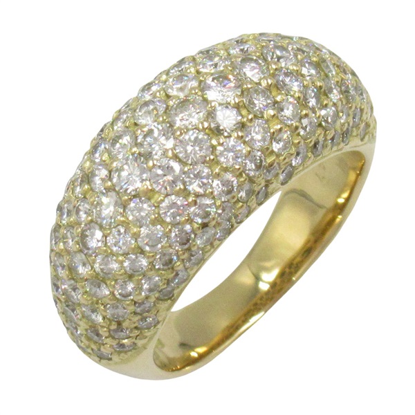 JEWELRY Diamond Ring 18KYG Yellow Gold Used women US size 5.5
