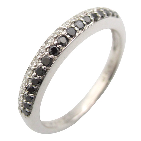 JEWELRY Diamond Ring 18KWG White Gold Black Used women US size 6