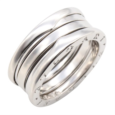 BVLGARI B-zero1 Ring 3 bands 18KWG White Gold Used unisex US size 5.25 #51