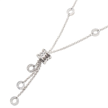 BVLGARI B-zero1 element Necklace 18KWG White Gold Used unisex