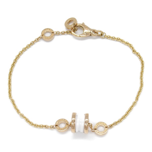 BVLGARI B zero 1 Bracelet Ceramic 18KPG Pink Rose Gold White Used unisex