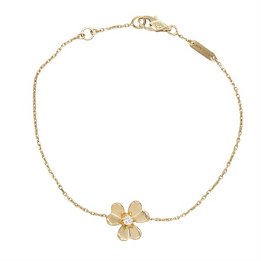 Van Cleef & Arpels Frivole Bracelet Diamond 18KYG Yellow Gold Used Women