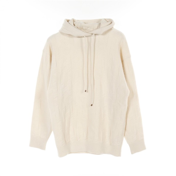 HERMES H logo Hoodie #34 pullover sweatshirt 4E2623D3 wool Beige Used