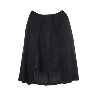 COMME des GARCONS Skirt 3T-S006 Triacetate Black #S Used Women