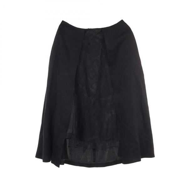 COMME des GARCONS Skirt 3T-S006 Triacetate Black #S Used Women