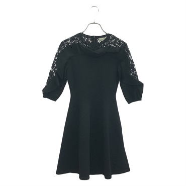 Valentino Lace Dress Rayon Black Size XS Used Women