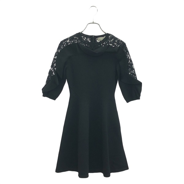 Valentino Lace Dress Rayon Black Size XS Used Women