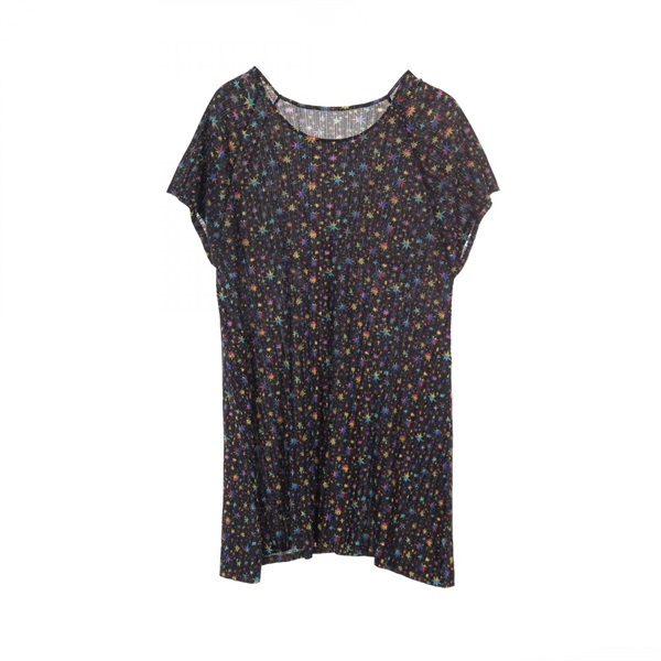 PLEATS PLEASE Dress PP23-FH345 polyester Black Multicolor Size 3 Used Women