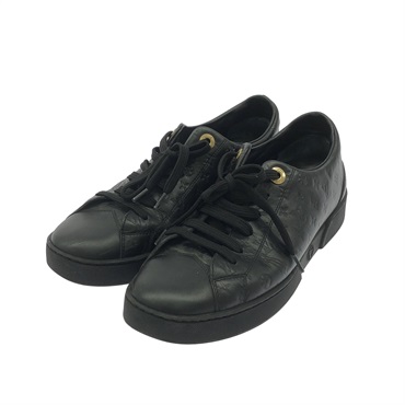 LOUIS VUITTON Sneakers Shoes Black Used Women size 34
