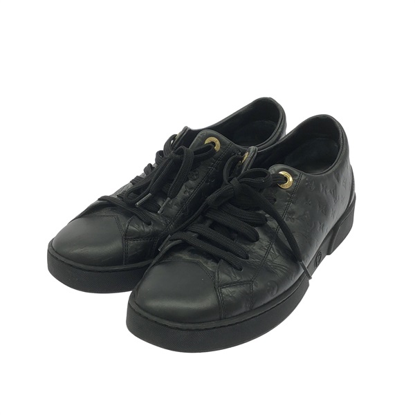 LOUIS VUITTON Sneakers Shoes Black Used Women size 34