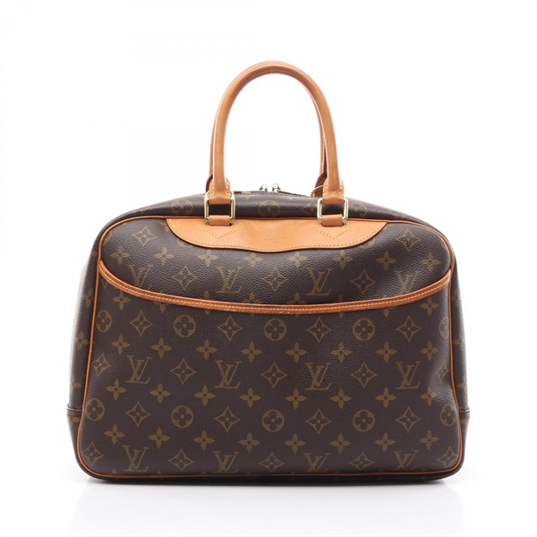 LOUIS VUITTON Deauville Bowling Vanity Hand bag M47270 Monogram leather Brown