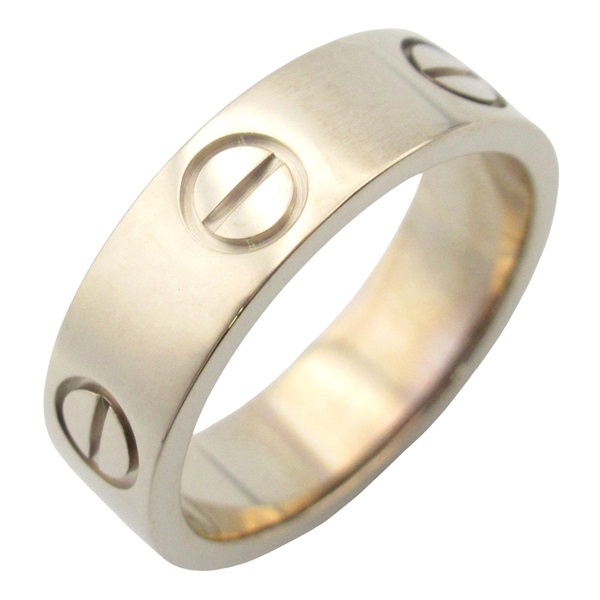 CARTIER Love Ring 18KWG White Gold Used Unisex US size5.25  #50