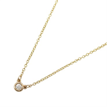 TIFFANY＆CO By the Yard Diamond Necklace Pendant 18KPG Pink Rose Gold Used women
