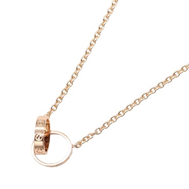 CARTIER Baby Love Necklace Pendant 18KPG Pink Rose Gold Used unisex