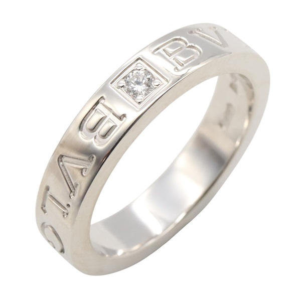 BVLGARI B-zero1 Ring 1P Diamond 18KWG White Gold Used US size 5 unisex